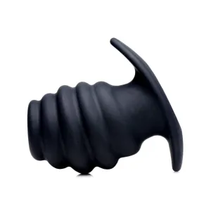 Hive Ass Tunnel Silicone Ribbed Hollow Anal Plug - Medium